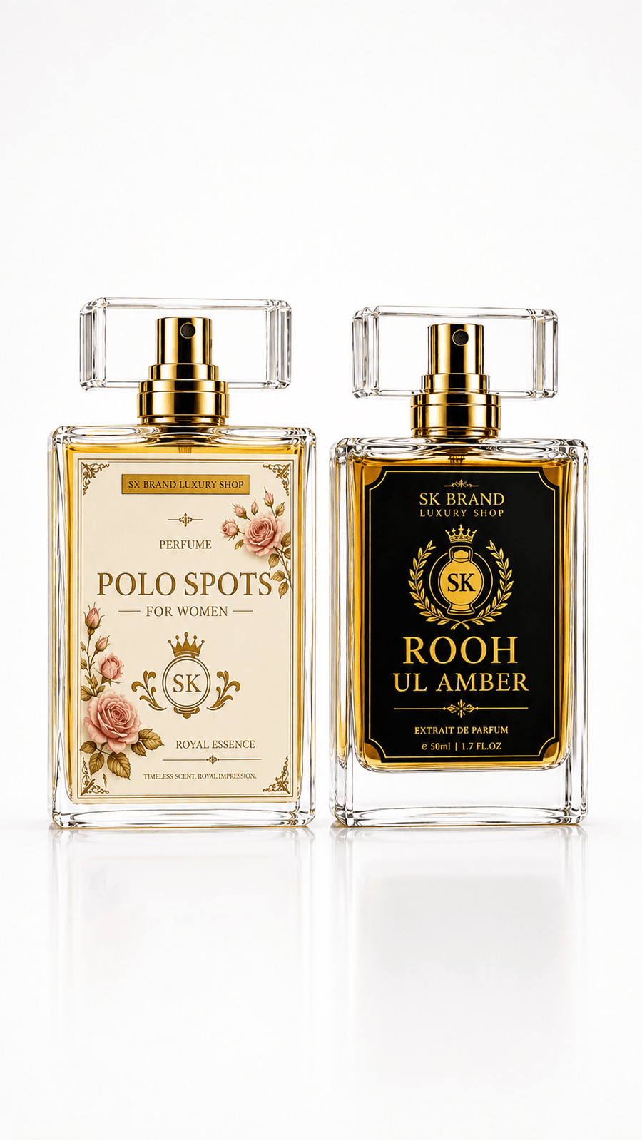 Rooh Ul Amber & Polo Sports – Premium Perfume Duo ✨